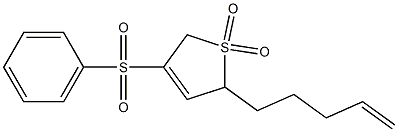 2,5-Dihydro-2-(4-pentenyl)-4-phenylsulfonylthiophene 1,1-dioxide Struktur