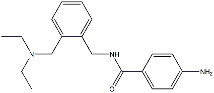 p-Amino-N-[o-[(diethylamino)methyl]benzyl]benzamide Struktur