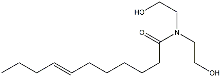 N,N-Bis(2-hydroxyethyl)-7-undecenamide Struktur