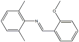 N-(2-Methoxybenzylidene)-2,6-dimethylaniline Struktur