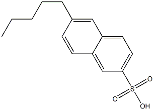 6-Pentyl-2-naphthalenesulfonic acid Struktur