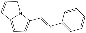 N-(Pyrrolizinomethylene)aniline Struktur