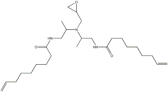 N,N-Bis[2-(8-nonenoylamino)-1-methylethyl]glycidylamine Struktur