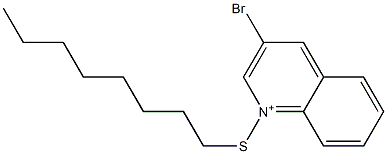 1-Octylthio-3-bromoquinolinium Struktur