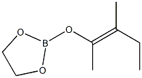 2-[(E)-1,2-Dimethyl-1-butenyloxy]-1,3,2-dioxaborolane Struktur