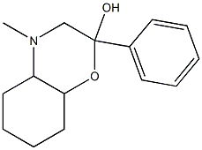 Octahydro-4-methyl-2-phenyl-2H-1,4-benzoxazin-2-ol Struktur