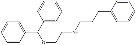 N-[2-[(Diphenylmethyl)oxy]ethyl]benzenepropanamine Struktur