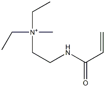 N,N-Diethyl-N-methyl-2-[(1-oxo-2-propenyl)amino]ethanaminium Struktur