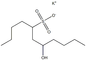 7-Hydroxyundecane-5-sulfonic acid potassium salt Struktur