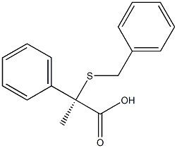 [R,(-)]-2-(Benzylthio)-2-phenylpropionic acid Struktur