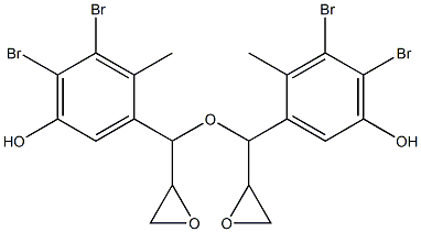 3,4-Dibromo-2-methyl-5-hydroxyphenylglycidyl ether Struktur