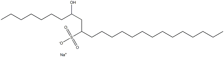 8-Hydroxytetracosane-10-sulfonic acid sodium salt Struktur