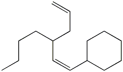 (1Z)-3-Butyl-1-cyclohexyl-1,5-hexadiene Struktur