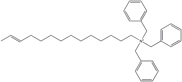 (12-Tetradecenyl)tribenzylaminium Struktur