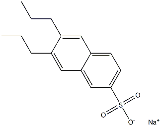 6,7-Dipropyl-2-naphthalenesulfonic acid sodium salt Struktur