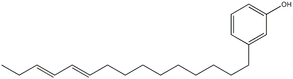 3-(10,12-Pentadecadienyl)phenol Struktur