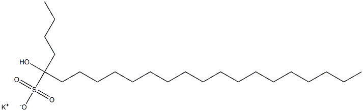 5-Hydroxytricosane-5-sulfonic acid potassium salt Struktur