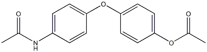 Acetic acid 4-[4-(acetylamino)phenoxy]phenyl ester Struktur