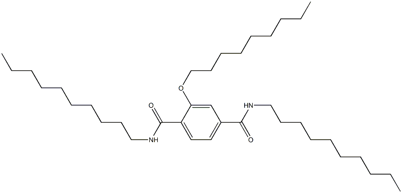 2-(Nonyloxy)-N,N'-didecylterephthalamide Struktur