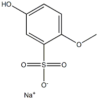 5-Hydroxy-2-methoxybenzenesulfonic acid sodium salt Struktur