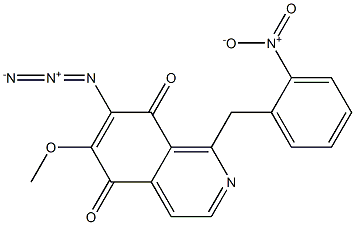 7-Azido-6-methoxy-1-(2-nitrobenzyl)isoquinoline-5,8-dione Struktur