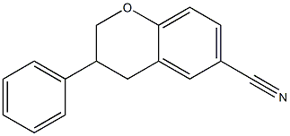 6-Cyano-3-(phenyl)-3,4-dihydro-2H-1-benzopyran Struktur