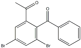 2'-Benzoyl-3',5'-dibromoacetophenone Struktur