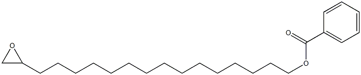 Benzoic acid 16,17-epoxyheptadecan-1-yl ester Struktur