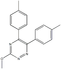 5,6-Di(p-tolyl)-3-methoxy-1,2,4-triazine Struktur