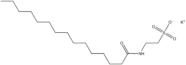 N-Pentadecanoyltaurine potassium salt Struktur