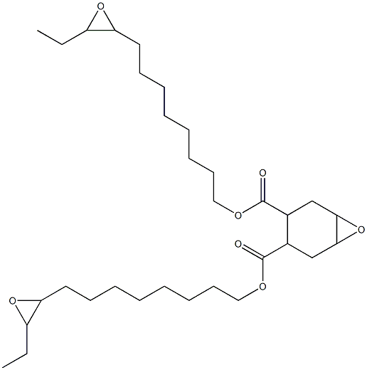 7-Oxabicyclo[4.1.0]heptane-3,4-dicarboxylic acid bis(9,10-epoxydodecan-1-yl) ester Struktur