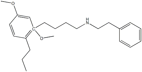 N-(2-Phenylethyl)-2,4-dimethoxy-5-propylbenzene-4-butanamine Struktur