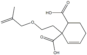 5-Cyclohexene-1,2-dicarboxylic acid hydrogen 1-[2-(methallyloxy)ethyl] ester Struktur