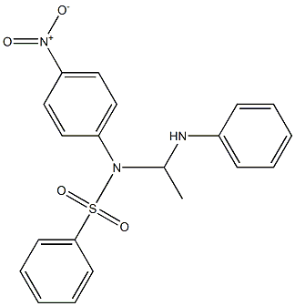 N-[1-[(Phenyl)amino]ethyl]-N-(4-nitrophenyl)benzenesulfonamide Struktur