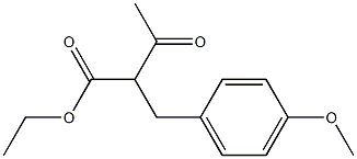 3-(4-Methoxyphenyl)-2-acetylpropionic acid ethyl ester Struktur