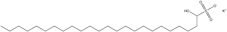 1-Hydroxytetracosane-1-sulfonic acid potassium salt Struktur