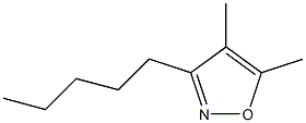 3-Pentyl-4,5-dimethylisoxazole Struktur