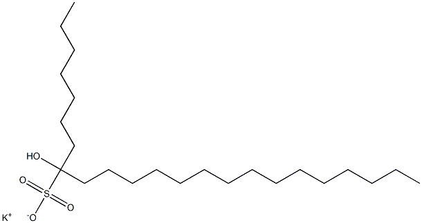 8-Hydroxytricosane-8-sulfonic acid potassium salt Struktur