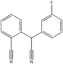 (2-Cyanophenyl)(3-fluorophenyl)acetonitrile Struktur