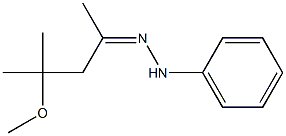 4-Methoxy-4-methyl-2-pentanone phenyl hydrazone Struktur