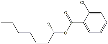 (+)-o-Chlorobenzoic acid (S)-1-methylheptyl ester Struktur