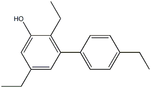 2,5-Diethyl-3-(4-ethylphenyl)phenol Struktur