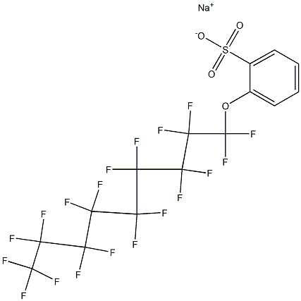 2-(Nonadecafluorononyloxy)benzenesulfonic acid sodium salt Struktur