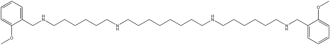 N,N'-Bis[6-[[(2-methoxyphenyl)methyl]amino]hexyl]-1,8-octanediamine Struktur