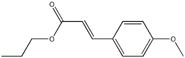 p-Methoxycinnamic acid propyl ester Struktur