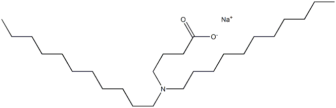 4-(Diundecylamino)butyric acid sodium salt Struktur