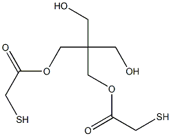 Bis(mercaptoacetic acid)2,2-bis(hydroxymethyl)propane-1,3-diyl ester Struktur