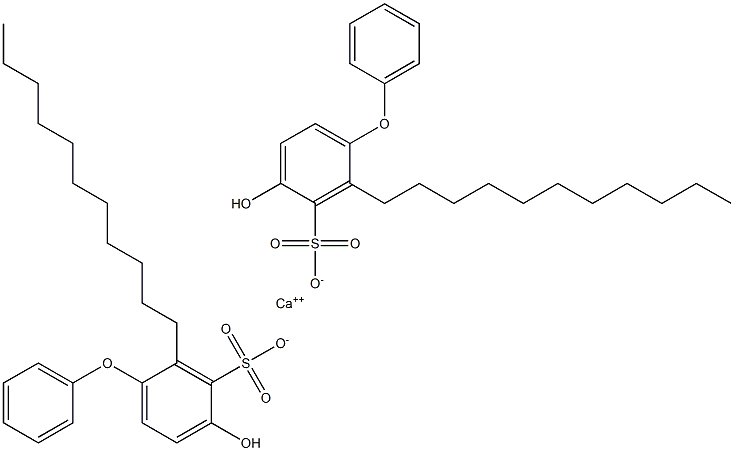 Bis(4-hydroxy-2-undecyl[oxybisbenzene]-3-sulfonic acid)calcium salt Struktur