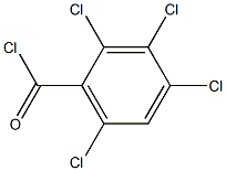 2,3,4,6-Tetrachlorobenzoic acid chloride Struktur