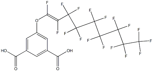 5-Perfluorononenyloxyisophthalic acid Struktur